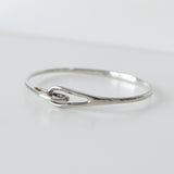 Silver Hook Bangle - NEWSED