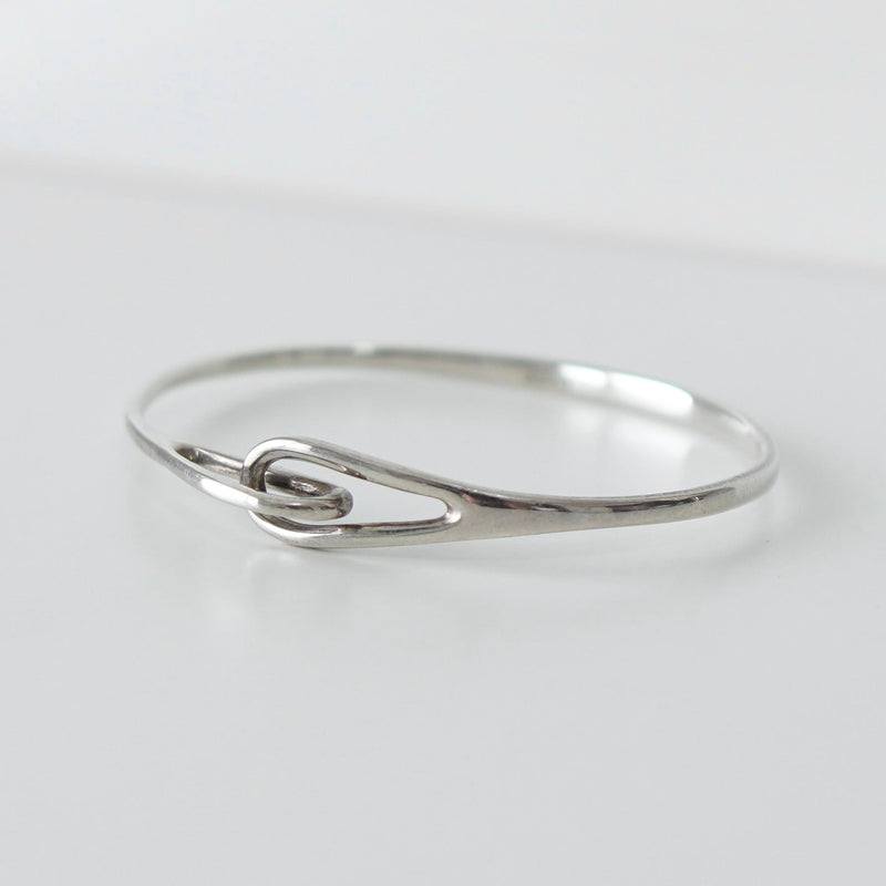 Silver Hook Bangle - NEWSED