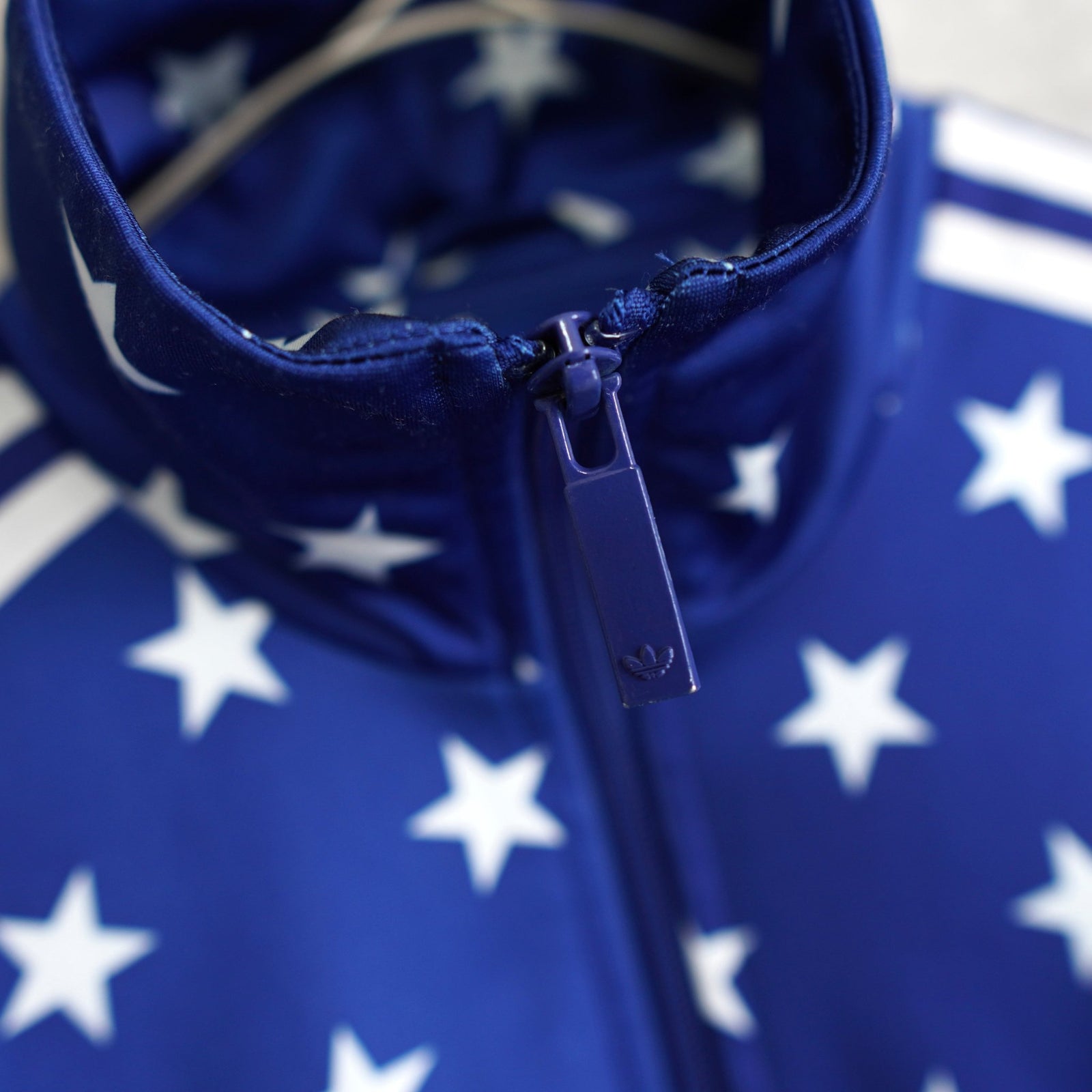 アディダス トラックジャケット スター 星柄 ブルー S〜M相当