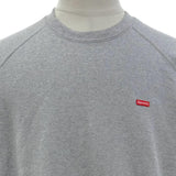 シュプリーム Small Box Raglan Crewneck スモールボックスロゴ プルオーバー スウェット グレー L メンズ - NEWSED