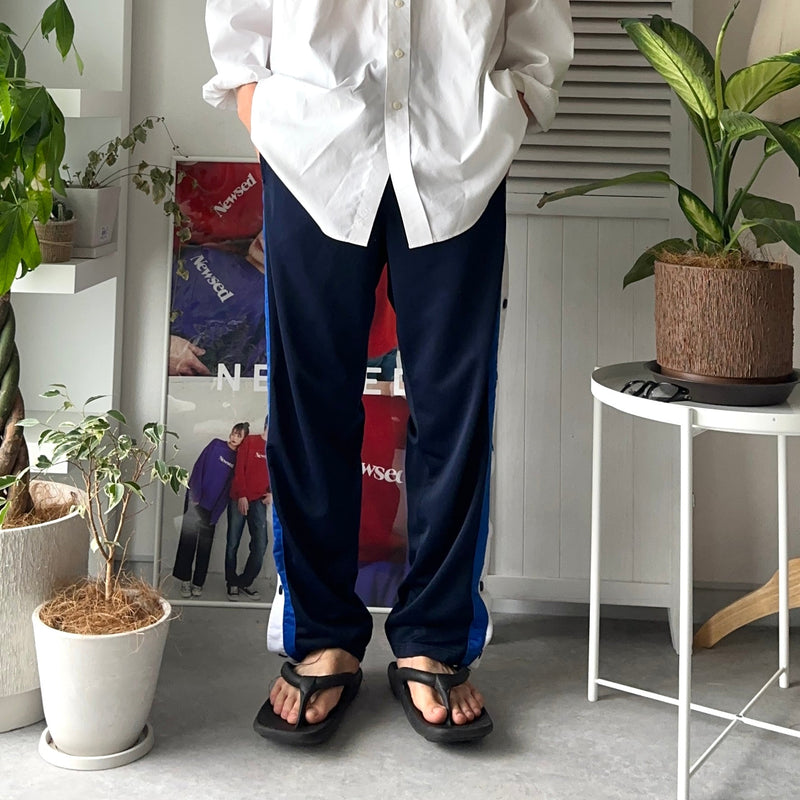 Snap Button Track Pants - NEWSED