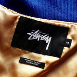 ステューシー Souvenir Jacket タイガー 刺繍 スカジャン ブルー - NEWSED