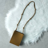 ジルサンダー タングル スモール レザー ショルダーバッグ ブラウン