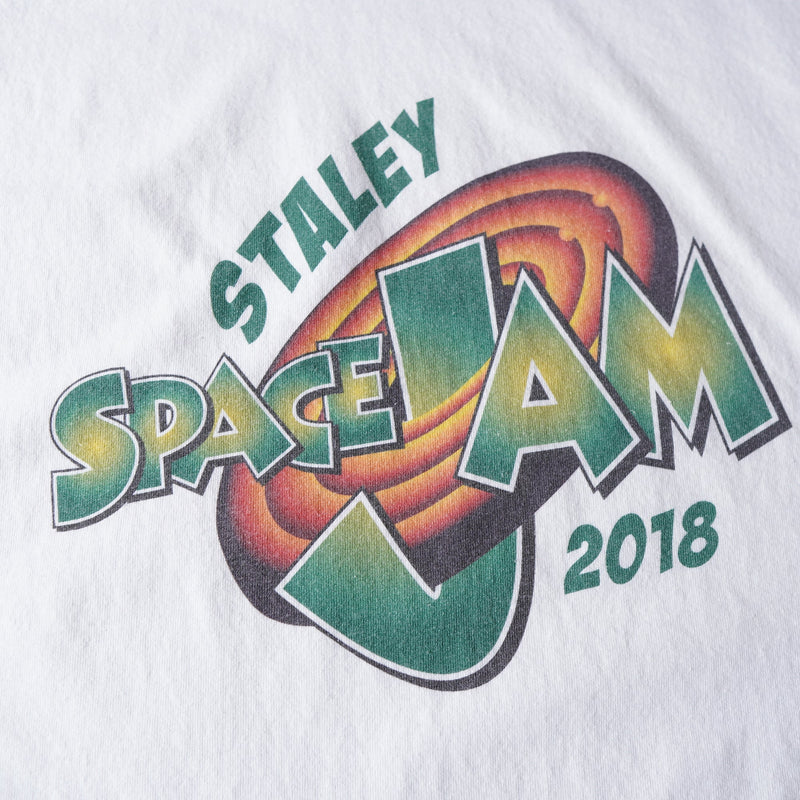 "SPACE JAM" printed white tee shirt - NEWSED