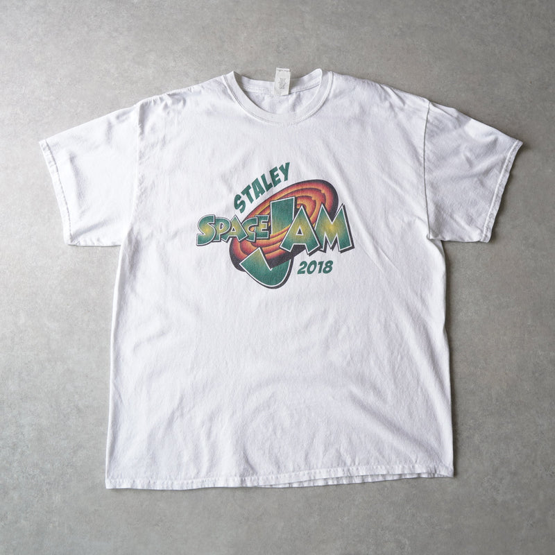 "SPACE JAM" printed white tee shirt - NEWSED