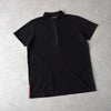 Sport Rubber Patch Half-zip Polo Shirt
