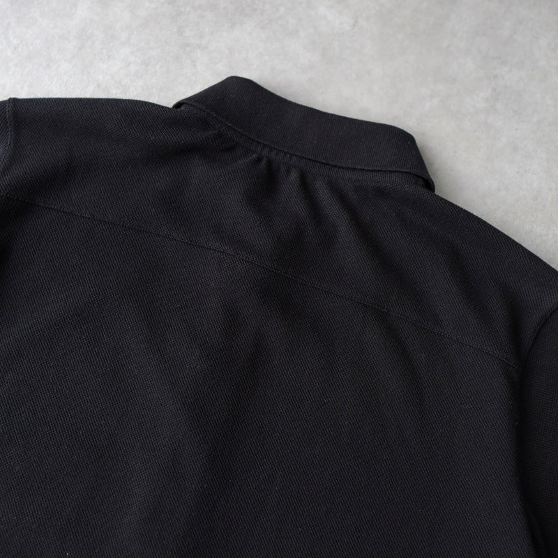Sport Rubber Patch Half - zip Polo Shirt - NEWSED