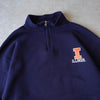 Sport team logo half-zip sweatshirt