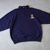 Sport team logo half-zip sweatshirt