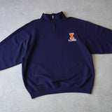 Sport team logo half - zip sweatshirt - NEWSED