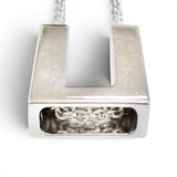 トムウッド Square Pendant スクエア ネックレス ペンダント 24.5インチチェーン ネックレス シルバー メンズ - NEWSED