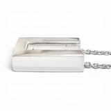 トムウッド Square Pendant スクエア ネックレス ペンダント 24.5インチチェーン ネックレス シルバー メンズ - NEWSED