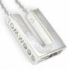 トムウッド Square Pendant スクエア ネックレス ペンダント 24.5インチチェーン ネックレス シルバー メンズ