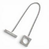 トムウッド SQUARE ROPE BRACELET スクエア ロープ ブレスレット ブレスレット シルバー メンズ - NEWSED