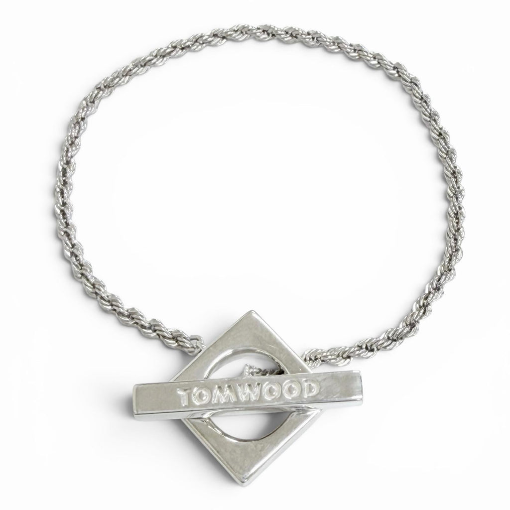 トムウッド SQUARE ROPE BRACELET スクエア ロープ ブレスレット ブレスレット シルバー メンズ