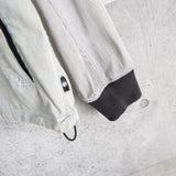 オールド ステューシーSSリンク 刺繍 ストライプ柄 ジップアップパーカー グレー / ホワイト - NEWSED