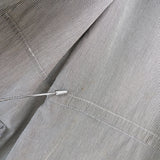 オールド ステューシーSSリンク 刺繍 ストライプ柄 ジップアップパーカー グレー / ホワイト - NEWSED