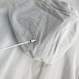 オールド ステューシーSSリンク 刺繍 ストライプ柄 ジップアップパーカー グレー / ホワイト - NEWSED