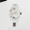 Gucci Sync Stainless Steel x Silicone / QZ Silver Dial White Watch with Box and Replaced Battery