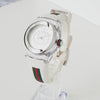 Gucci Sync Stainless Steel x Silicone / QZ Silver Dial White Watch with Box and Replaced Battery