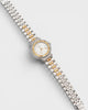 エルメス キャプテンニモ SS×GP QZ 白文字盤 腕時計 シルバー / ゴールド 電池交換済 メンズ