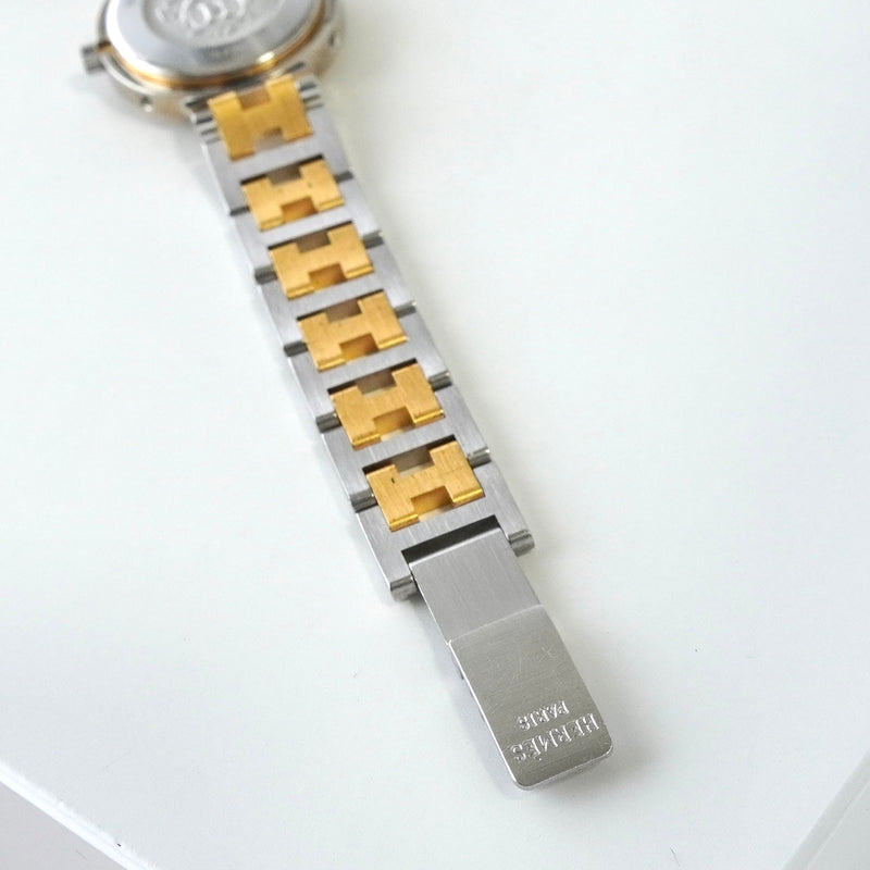 エルメス クリッパー SS×GP/QZ 白文字盤 腕時計 ウォッチ レディース 電池交換済 - NEWSED