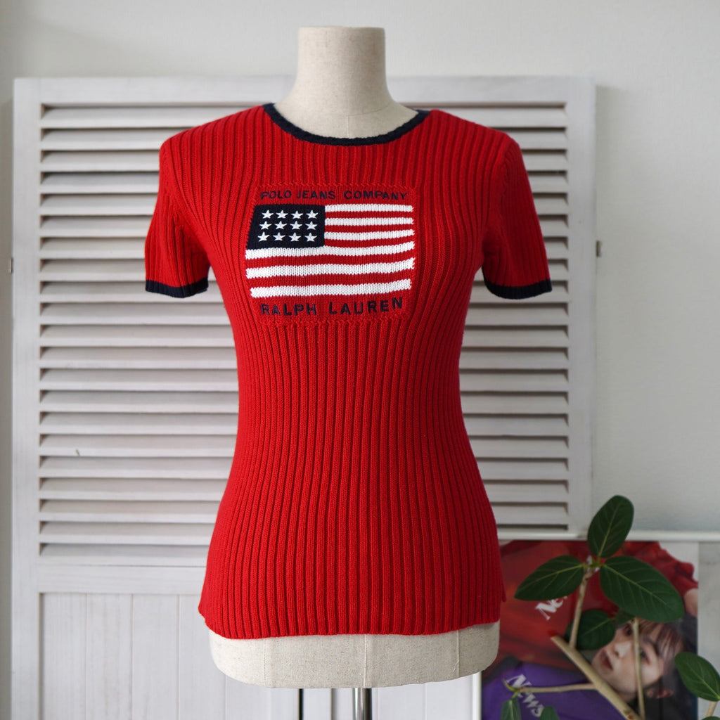 Stars and Stripes Short Sleeve Sweater