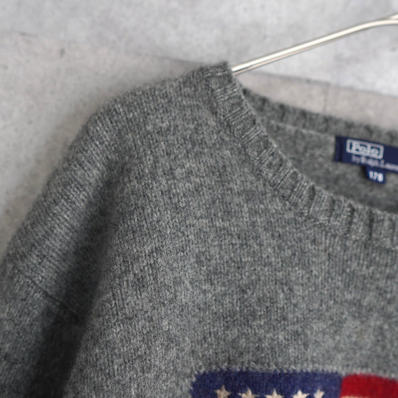 Stars And Stripes Wool Sweater - NEWSED