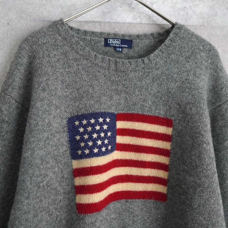 Stars And Stripes Wool Sweater - NEWSED