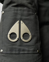 ムース ナックルズ Stirling Parka ファー ポンポン ダウンジャケット グレー レディース - NEWSED