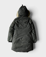 ムース ナックルズ Stirling Parka ファー ポンポン ダウンジャケット グレー レディース - NEWSED