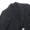 サルバム Stitch 2 button jacket 総柄 ステッチデザイン テーラードジャケット ブラック S メンズ