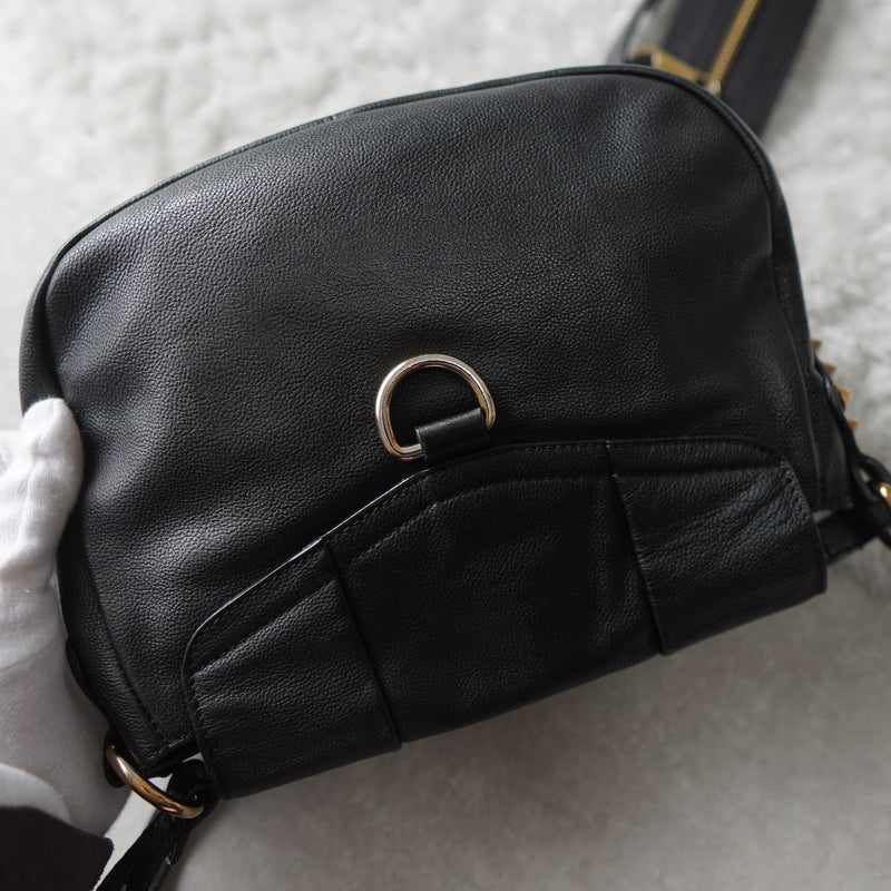 Studs Leather Shoulder Bag - NEWSED