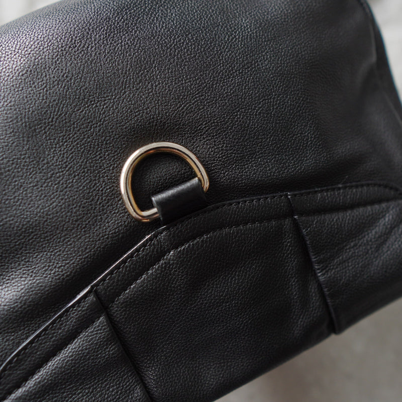 Studs Leather Shoulder Bag - NEWSED