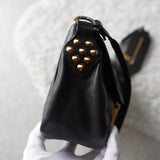 Studs Leather Shoulder Bag - NEWSED