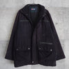 Chaps Ralph Lauren 仿麂皮绗缝衬里夹棉夹克 黑色