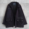 Chaps Ralph Lauren 仿麂皮绗缝衬里夹棉夹克 黑色
