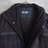 Chaps Ralph Lauren 仿麂皮绗缝衬里夹棉夹克 黑色