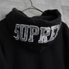 Supreme 2019 Sequin Arc Hooded Sweatshirt シュプリーム スパンコール ロゴ パーカー ブラック