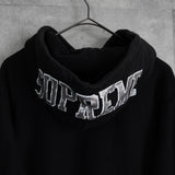 Supreme 2019 Sequin Arc Hooded Sweatshirt シュプリーム スパンコール ロゴ パーカー ブラック - NEWSED