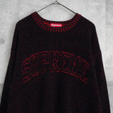 Supreme 24SS Contrast Arc Sweater シュプリーム ニット ブラック / レッド - NEWSED