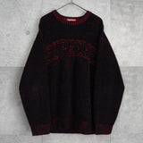 Supreme 24SS Contrast Arc Sweater シュプリーム ニット ブラック / レッド - NEWSED