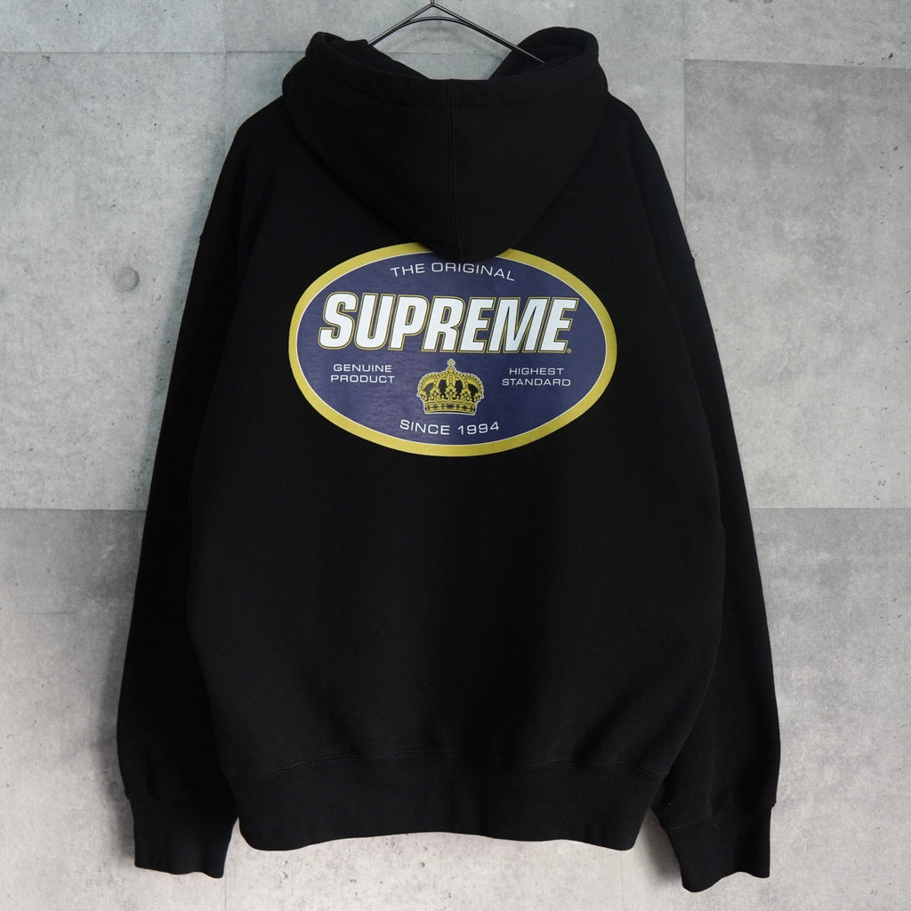 Supreme Crown Hooded Sweatshirt シュプリーム ロゴ クラウン バックプリント パーカー ブラック