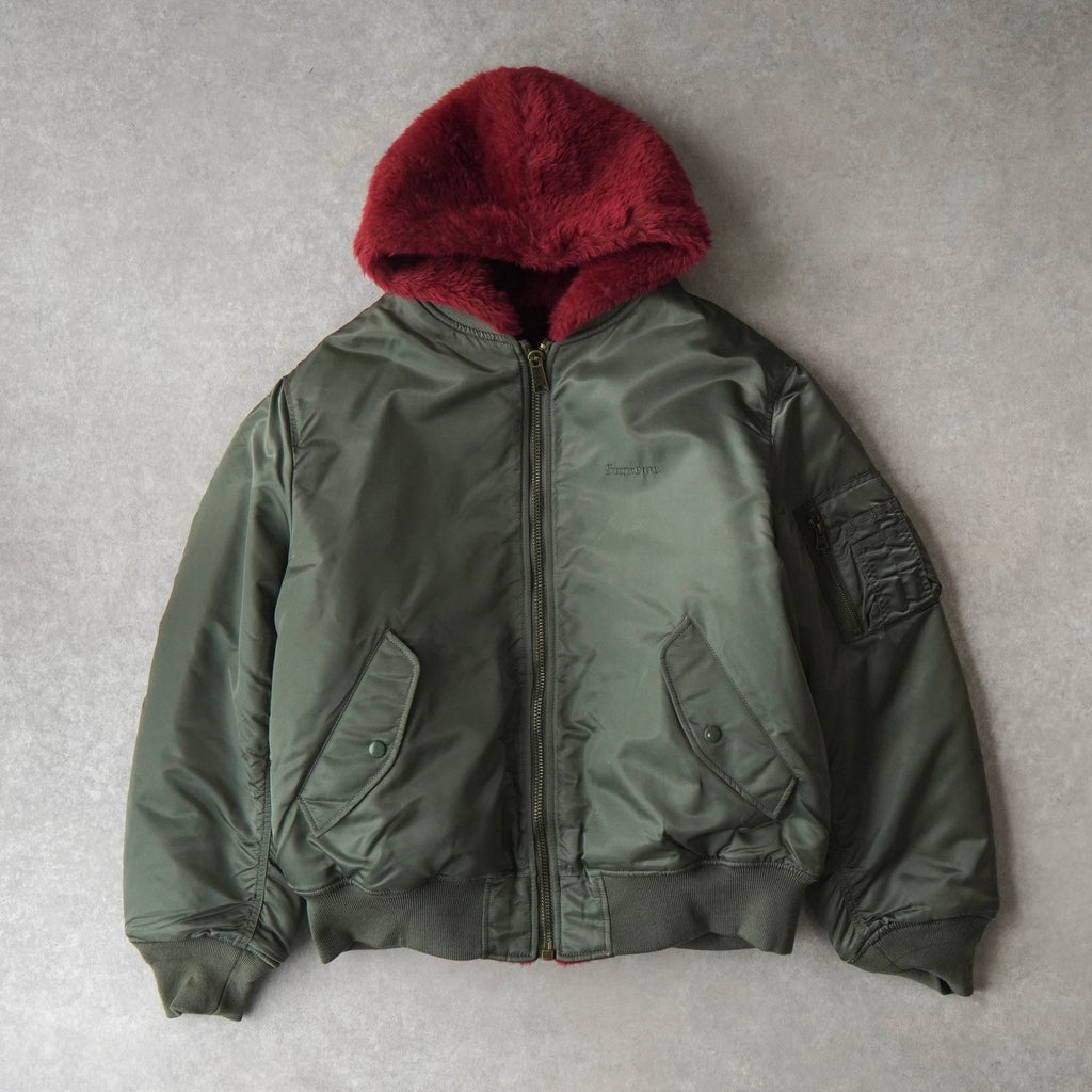 Supreme Faux Fur Reversible MA-1 シュプリーム リバーシブル MA-1 ファージャケット カーキ メンズ