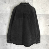 Supreme Faux Shearling Lined Work Shirt シュプリーム ブラック デニム シャツジャケット メンズ - NEWSED