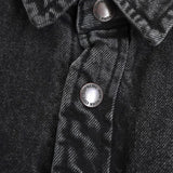 Supreme Faux Shearling Lined Work Shirt シュプリーム ブラック デニム シャツジャケット メンズ - NEWSED