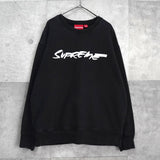 Supreme Futura Logo Crewneck シュプリーム ロゴ スウェット ブラック - NEWSED
