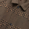 Supreme Houndstooth Logos Snap Front Jacket シュプリーム 千鳥格子柄 ロゴ ブルゾン ブラウン メンズ