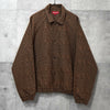 Supreme Houndstooth Logos Snap Front Jacket シュプリーム 千鳥格子柄 ロゴ ブルゾン ブラウン メンズ