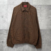 Supreme Houndstooth Logos Snap Front Jacket シュプリーム 千鳥格子柄 ロゴ ブルゾン ブラウン メンズ
